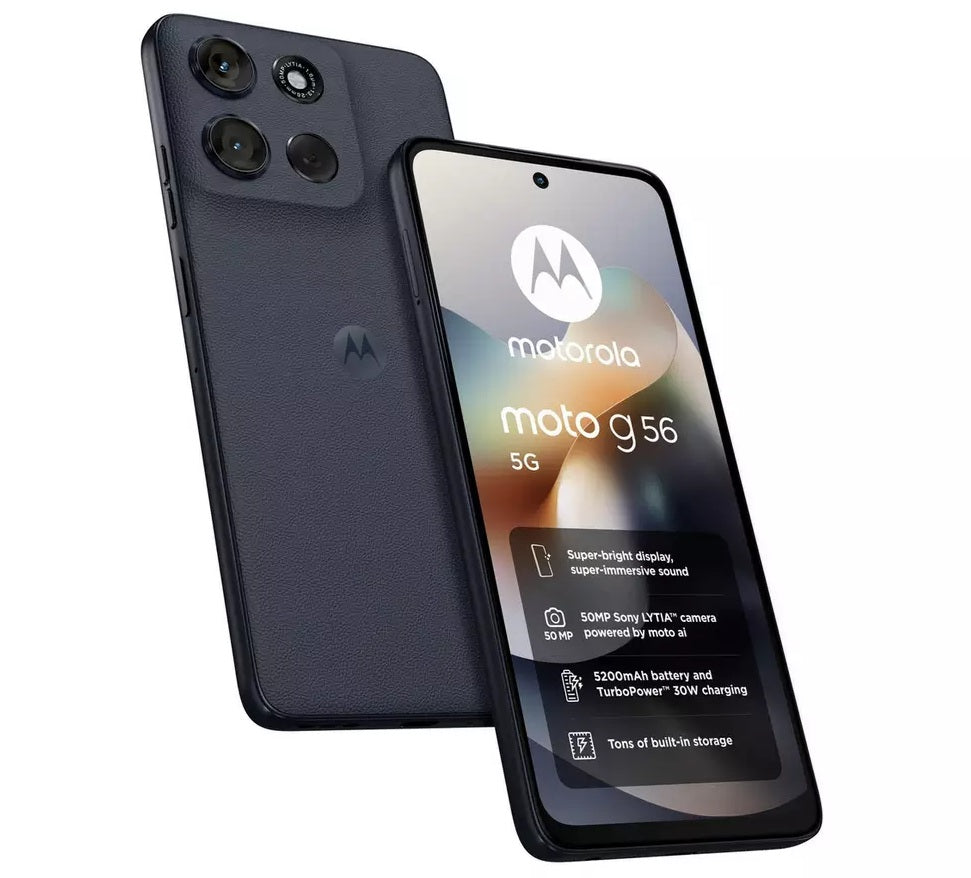 Motorola Moto G56 6.7'' 5G Smartphone 256G Unlocked SIM-Free - Black Oyster