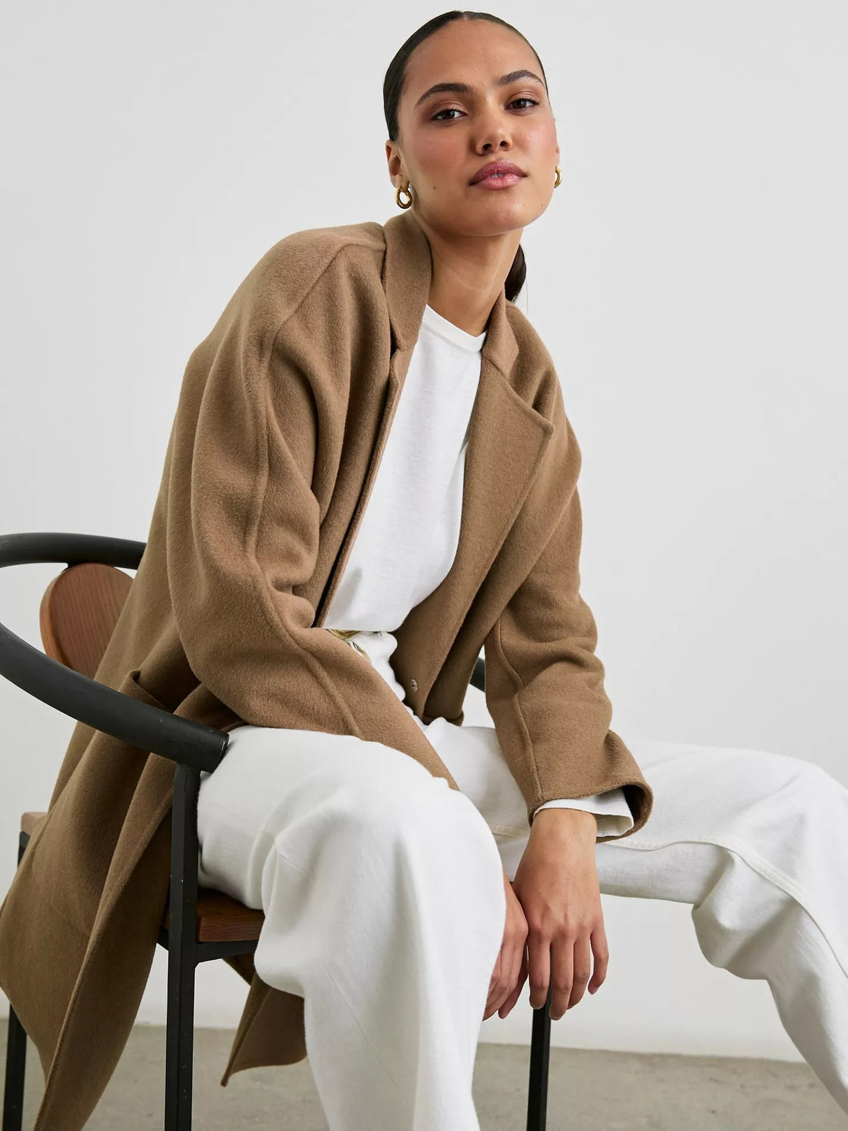 Rails Women's Everest Classic Knee Length Winter Wool Blend Coat - Camel - S