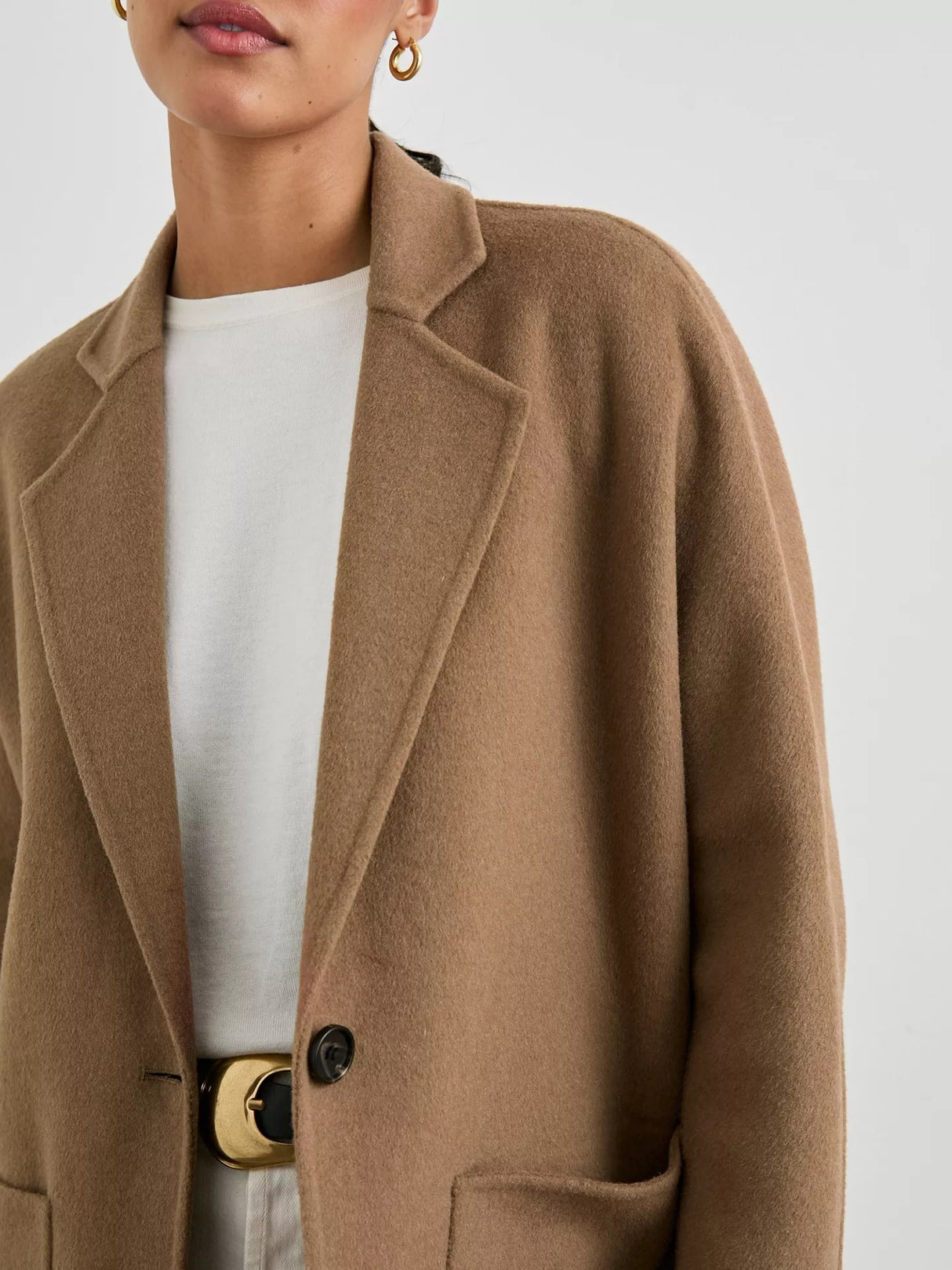 Rails Women's Everest Classic Knee Length Winter Wool Blend Coat - Camel - S