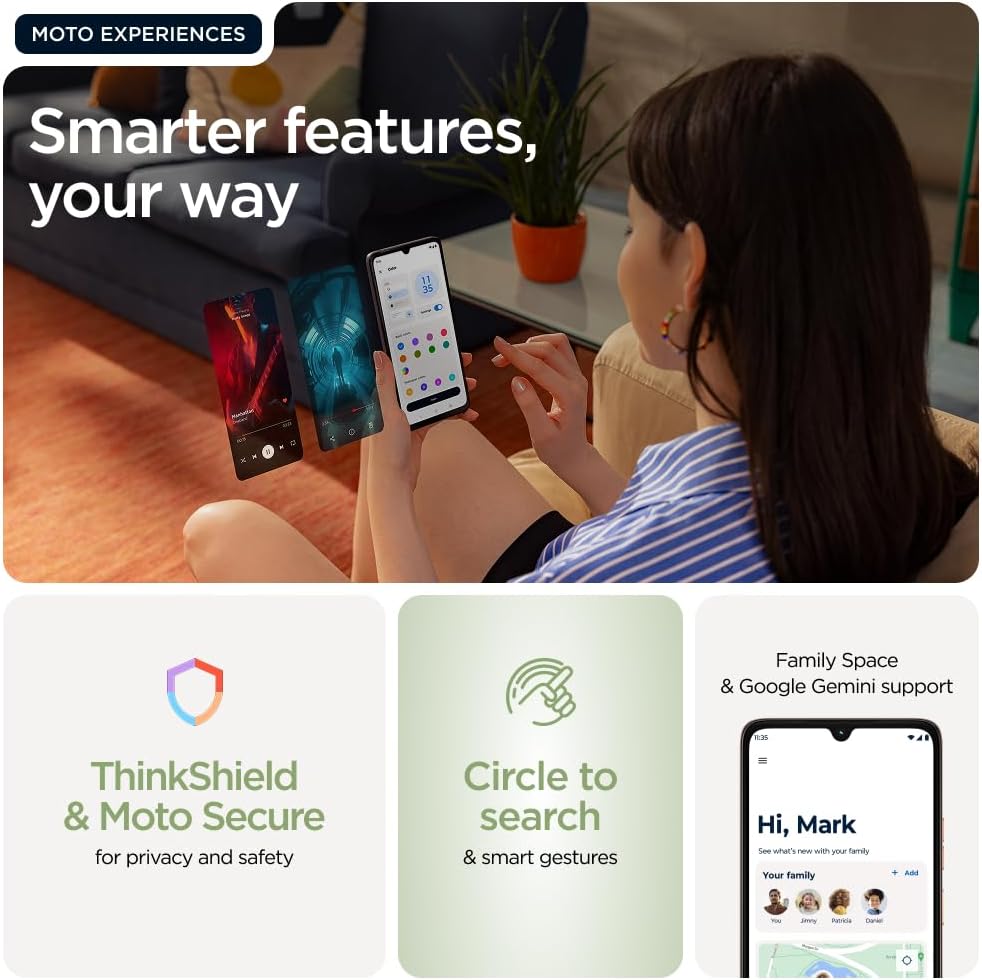 Motorola Moto G06 4G Smartphone 64GB Unlocked Dual-SIM - Pantone Tendril