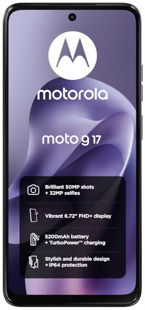 Motorola Moto G17 6.7'' 4G Smartphone 128GB Unlocked SIM-Free - Evening Blue
