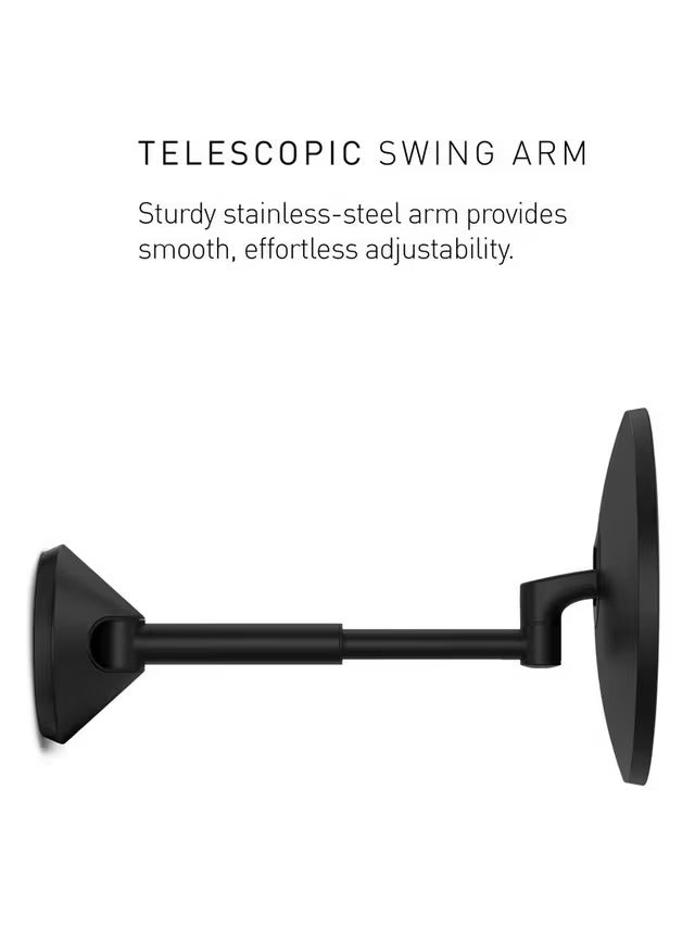 Simplehuman Hard-Wired Wall Mounted Makeup Sensor Mirror H23 x W35cm - Black