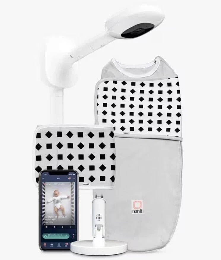 Nanit Pro Camera Wall Mount Breathing Baby Monitoring System 2-Ways - White