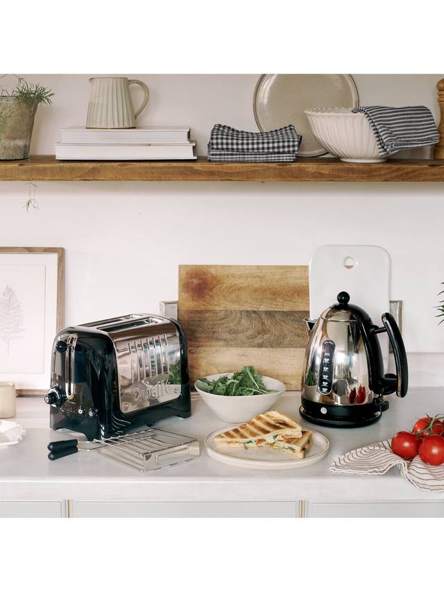 Dualit Lite Kettle & Toaster Set with Sandwich Cages (DPP2A/ DMK1) - Black