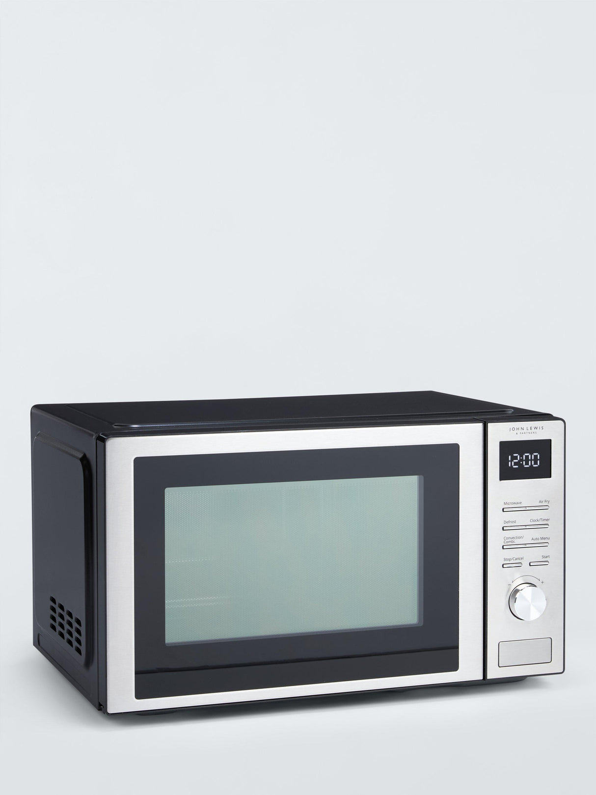 John Lewis 26L Air Fryer Freestanding Microwave 900W - Black/Stainless Steel
