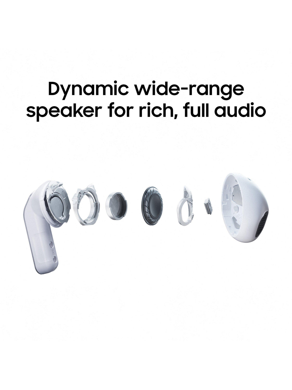 Samsung Galaxy Buds4 True Wireless Earbuds with Galaxy AI Active-NC - White