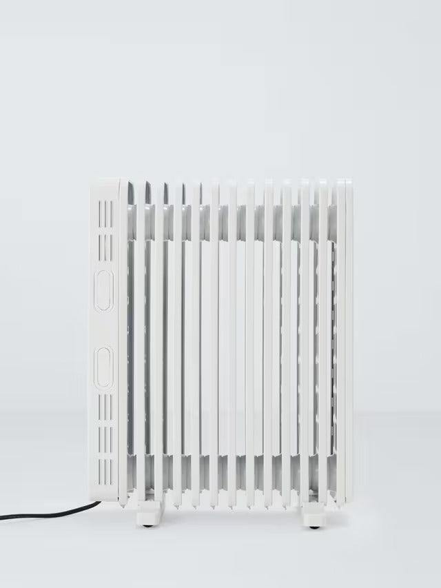 John Lewis Digital Oil Filled Adjustable Electric Heater Radiator - White