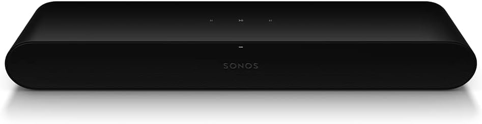 Sonos Ray All-in-one Wireless Compact Soundbar Works with AirPlay 2 - Black