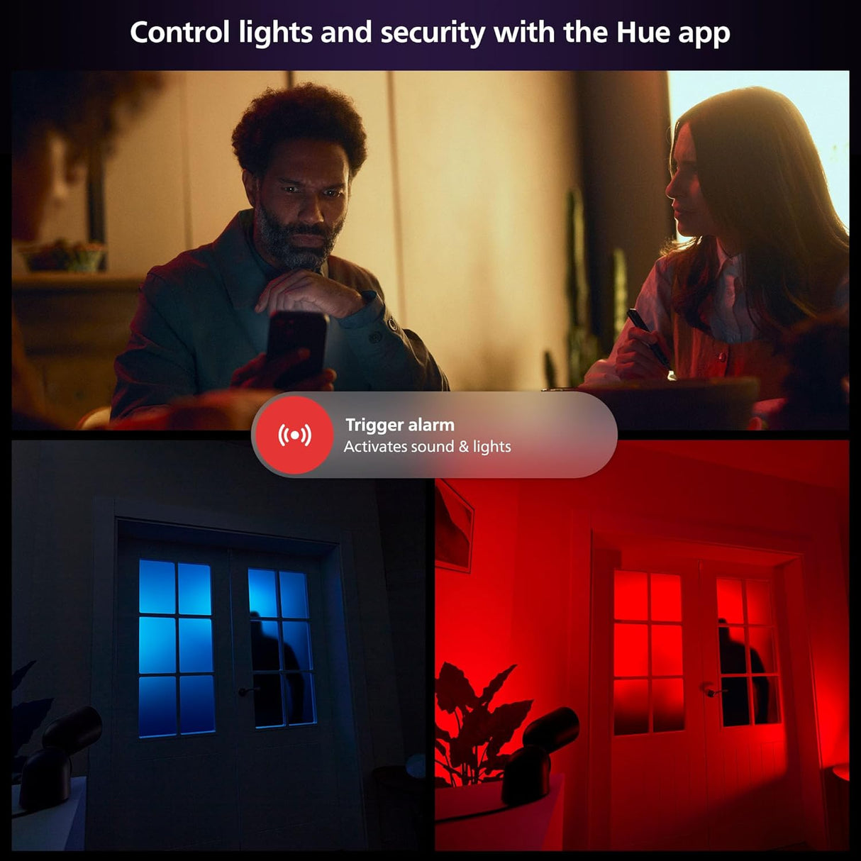 Philips Hue Battery Powered Indoor/Outdoor Smart Security Camera - White