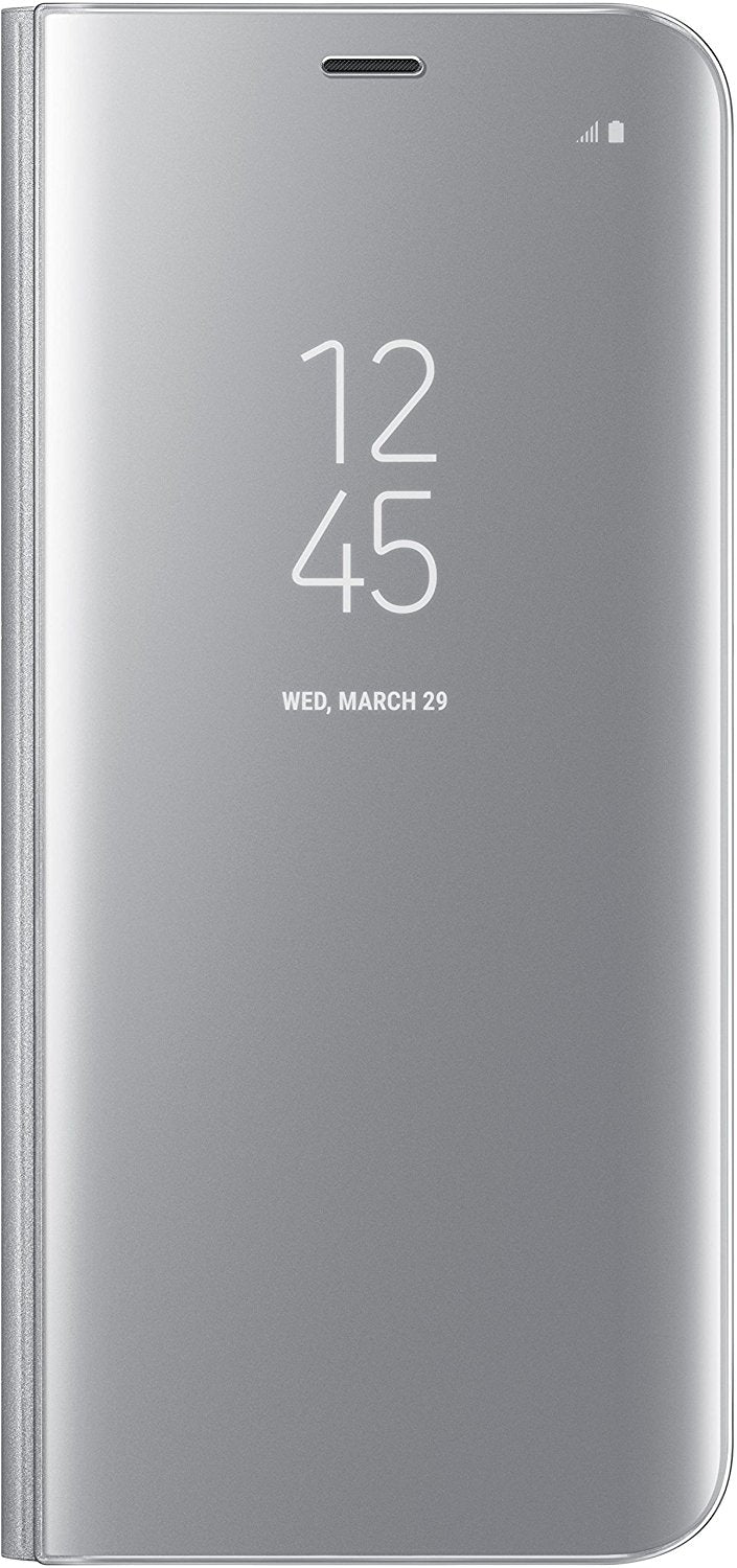 Samsung Genuine Original Galaxy S8 Clear View Standing Case - Silver