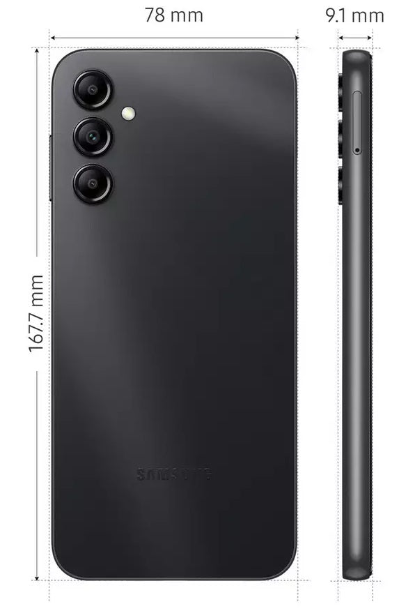 Samsung Galaxy A14 SM-A145 4G 64GB SIM Free Unlocked Smartphone - Black - Kazoop
