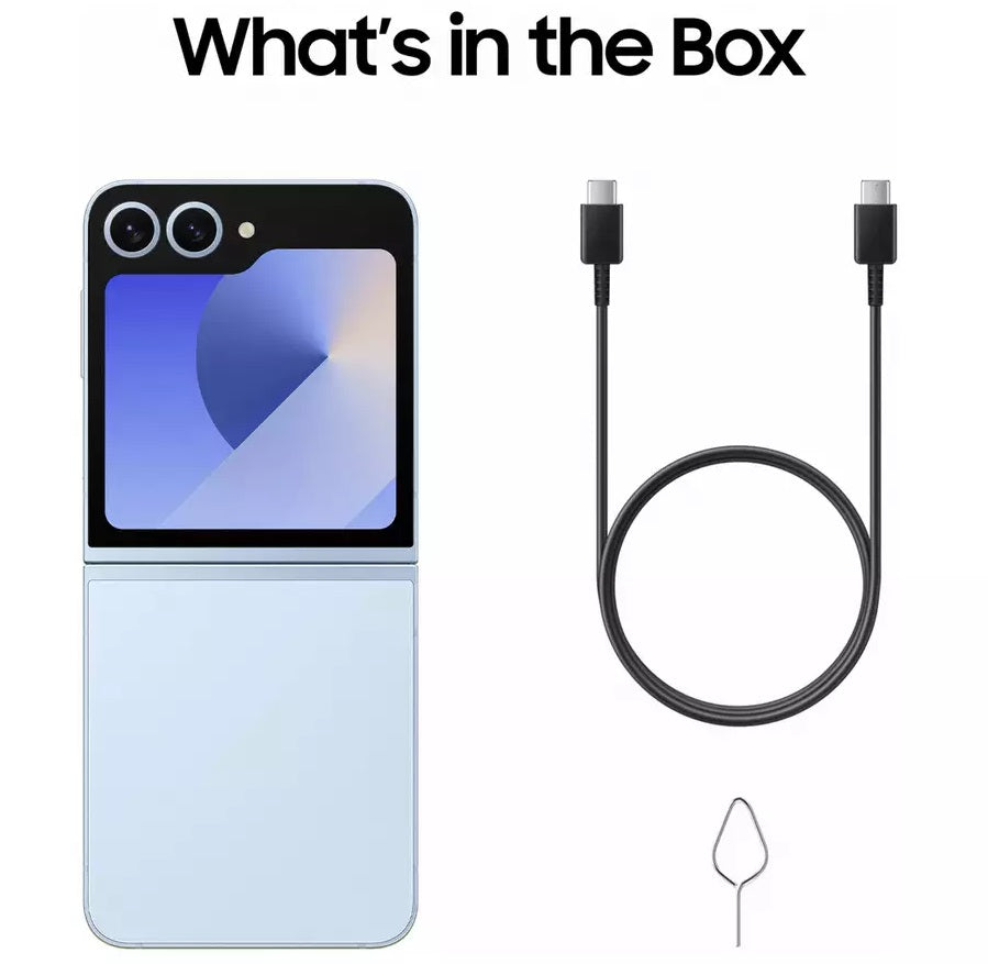 Samsung Galaxy Z Flip6 5G 6.7'' Foldable Smartphone 256GB Dual SIM-Free Blue - Kazoop