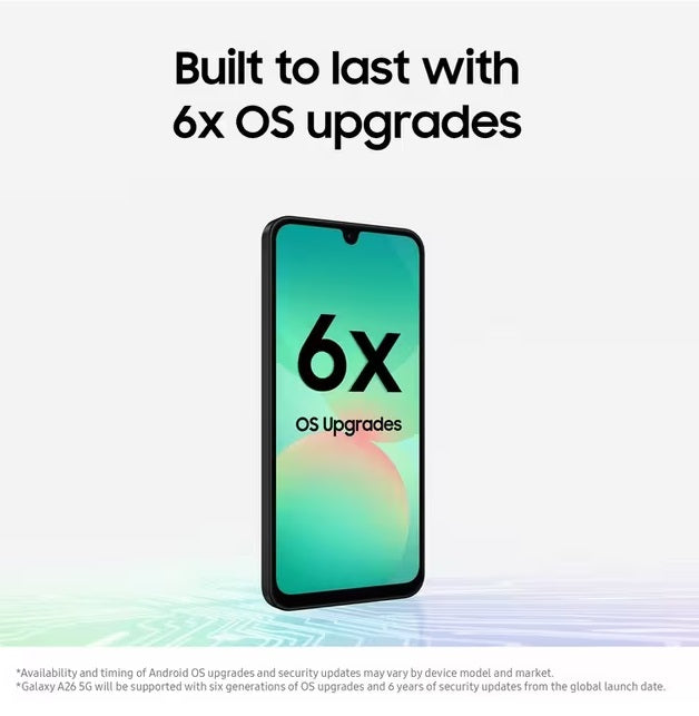 Samsung Galaxy A26 5G Smartphone 8GB RAM 256GB Unlocked SIM-Free - Black