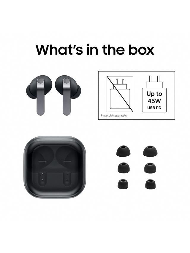 Samsung Galaxy Buds4 Pro Wireless Bluetooth Noise-Cancelling Earbuds - Black