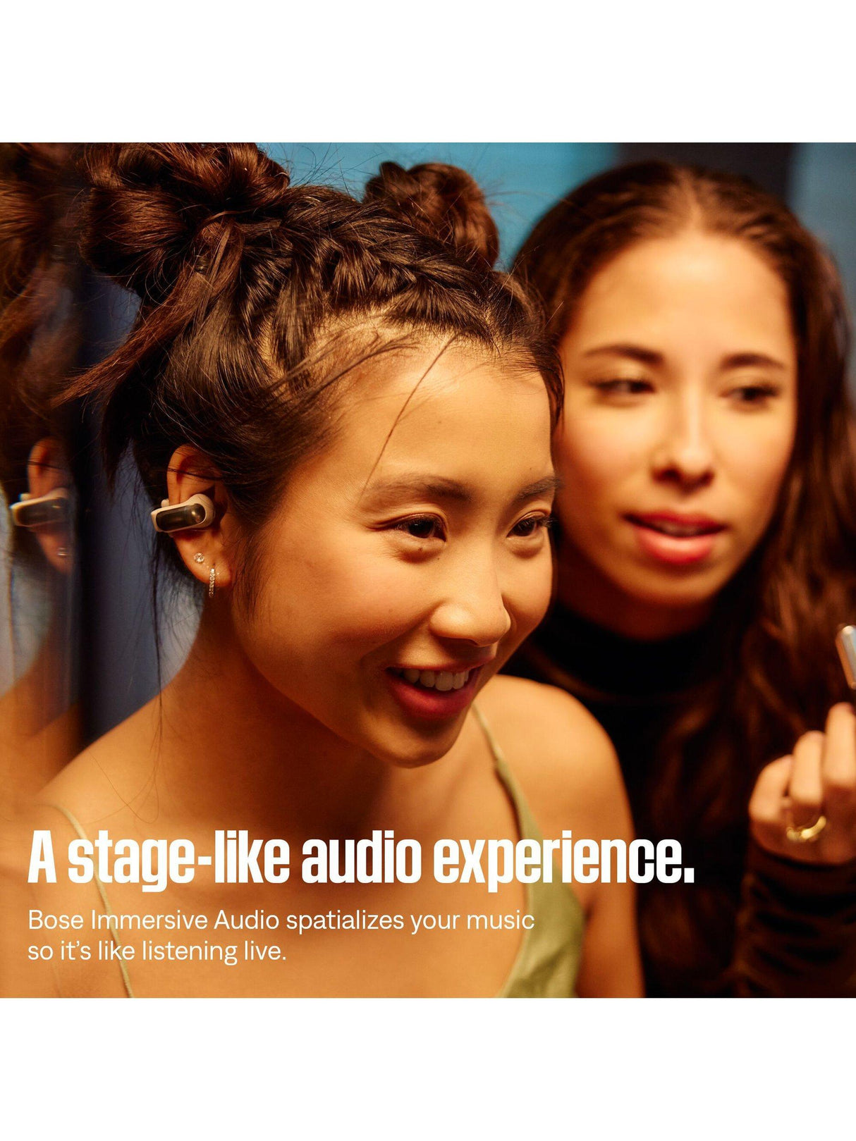 Bose Ultra Open Earbuds True Wireless Bluetooth In-Ear Headphones - White