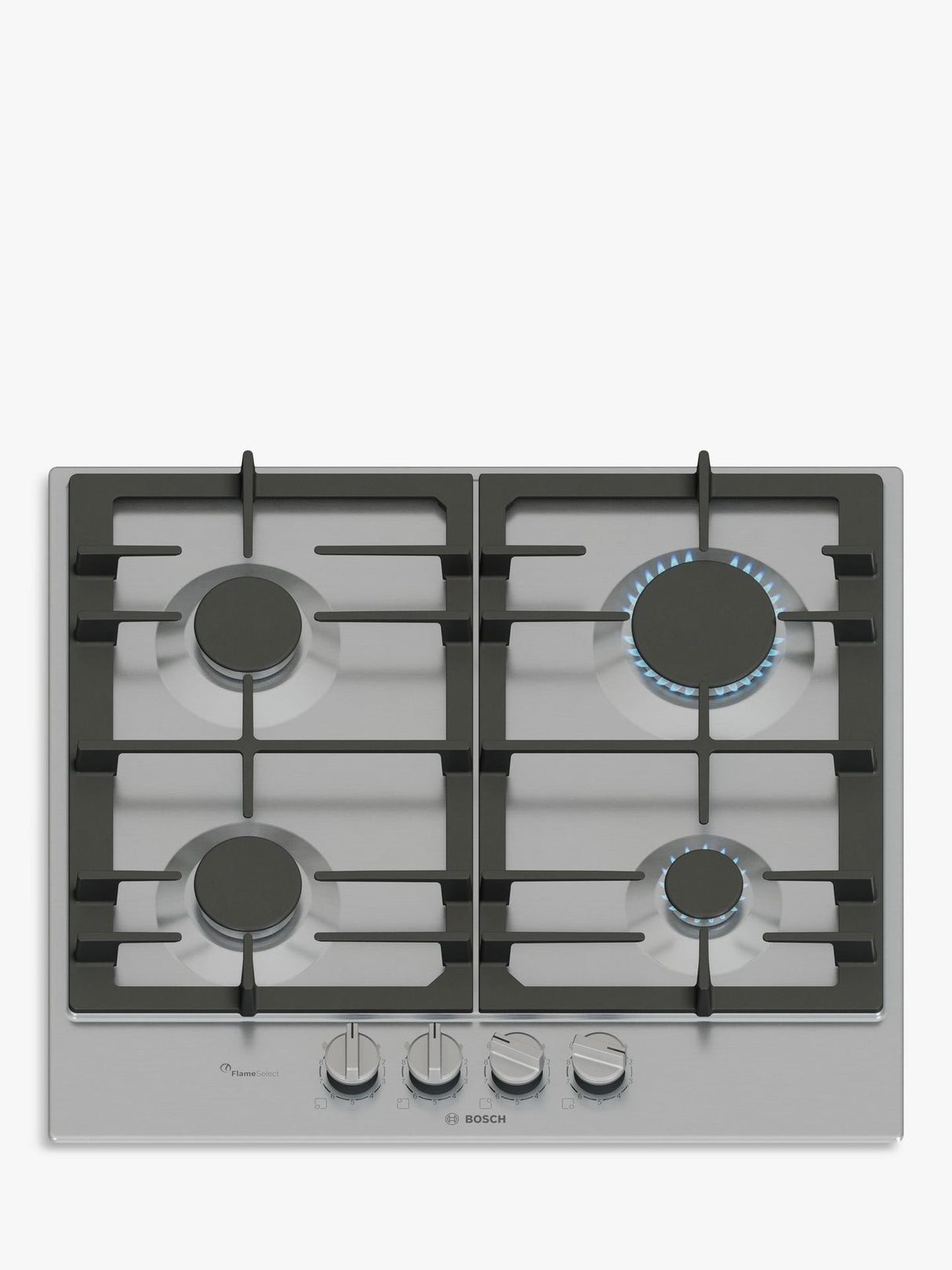 Bosch Series 6 PCP6A5I90 60cm Built-In Kitchen Gas Hob - Stainless Steel