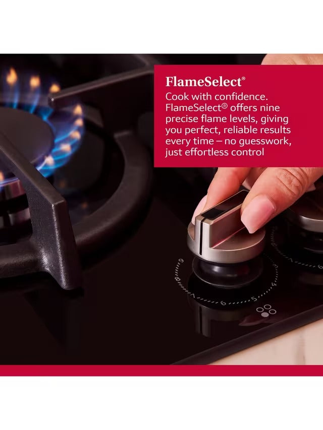 Neff N70 T27CIQ8S0 75cm Flame Control Removable Dials & Pan Supports Gas Hob