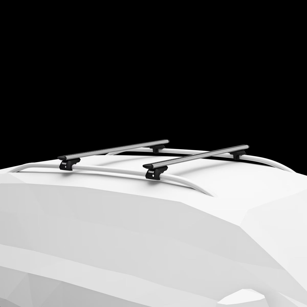 Thule WingBar 962 135cm Aluminium Aero Roof Bars Pair T-Track - Silver