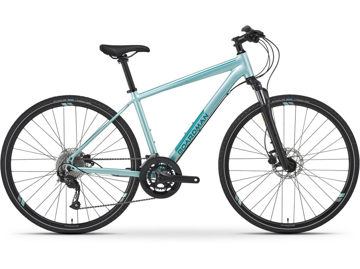 Boardman MTX 8.6 Women's Lightweight Alloy 18-Speed Hybrid Bike Blue - Small