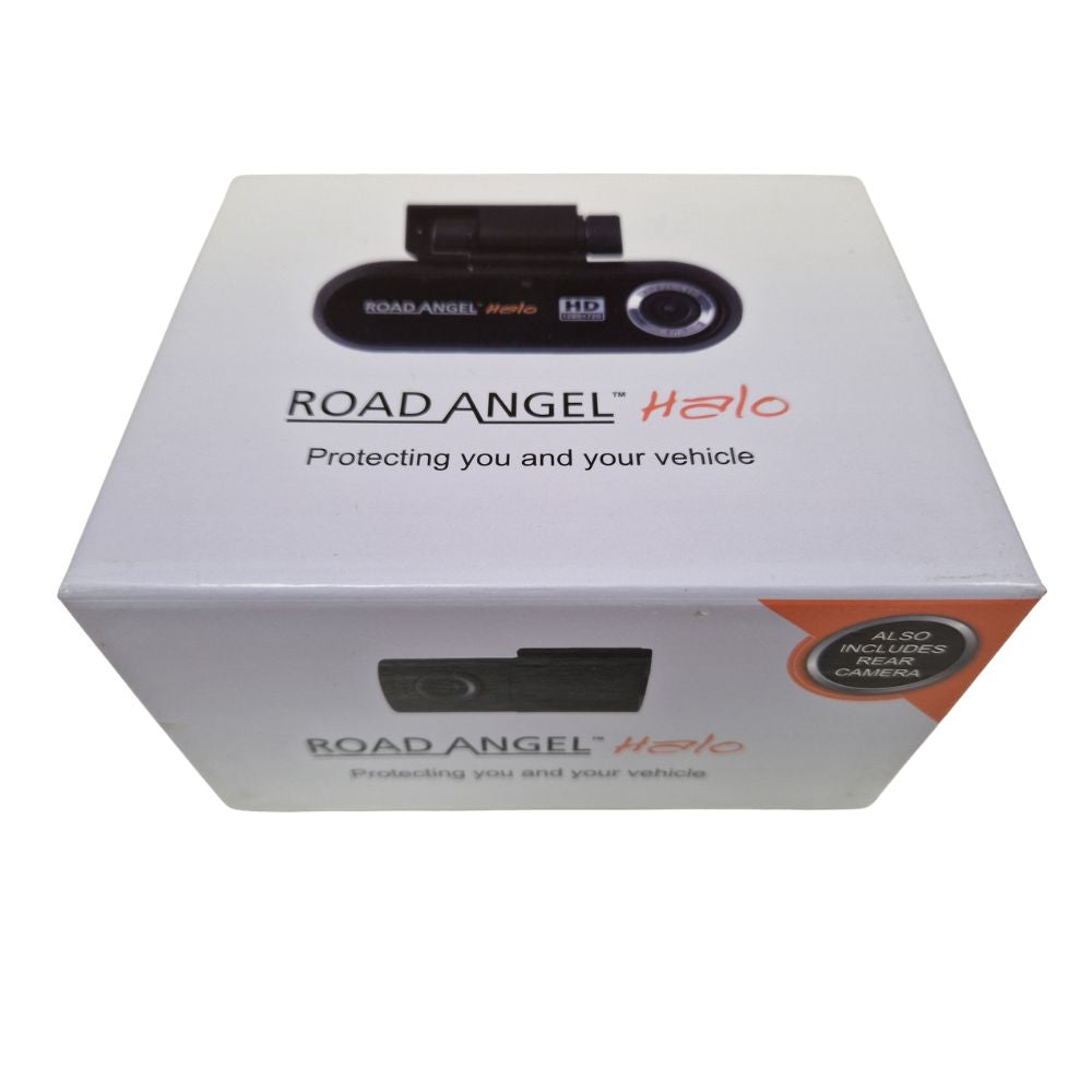 Road Angel Halo AE-1000HD Front and Rear 1080p Dash Cam Camera Kit - Black