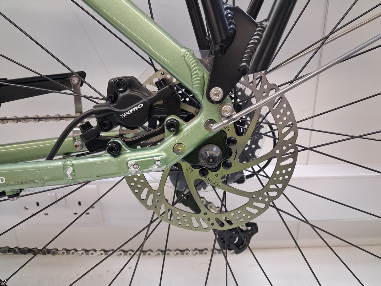 Raleigh Felix+ Crossbar Disc Brakes Hybrid E--Bike - Green - Medium 19''