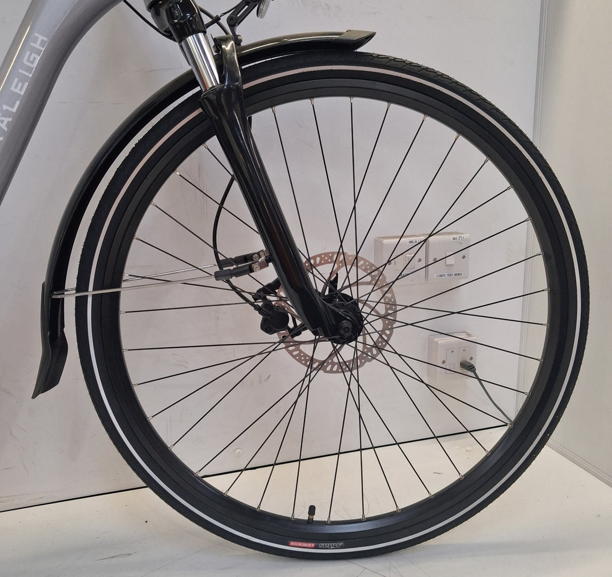 Raleigh Felix+ Low Step-Through Leisure City Hybrid E--Bike ~ Grey ~ 46cm