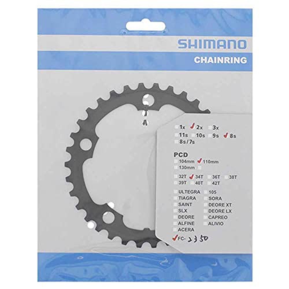 Shimano Bike Spares FC-2350 34T for 50/34T 8 Speed Inner Chainring - Black
