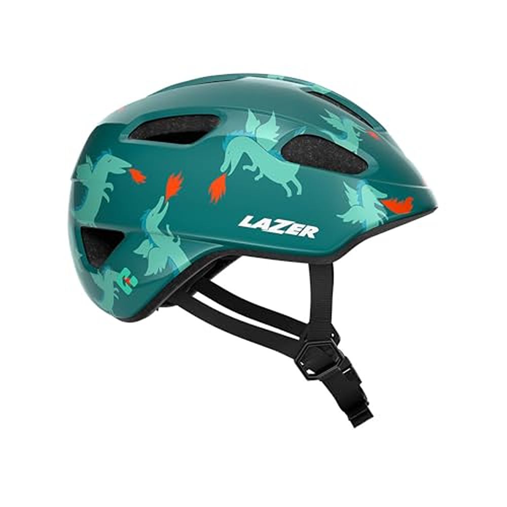 Lazer Nutz Dragons KinetiCore Kids Cycling Helmet - Green - Uni-Size 50-56cm