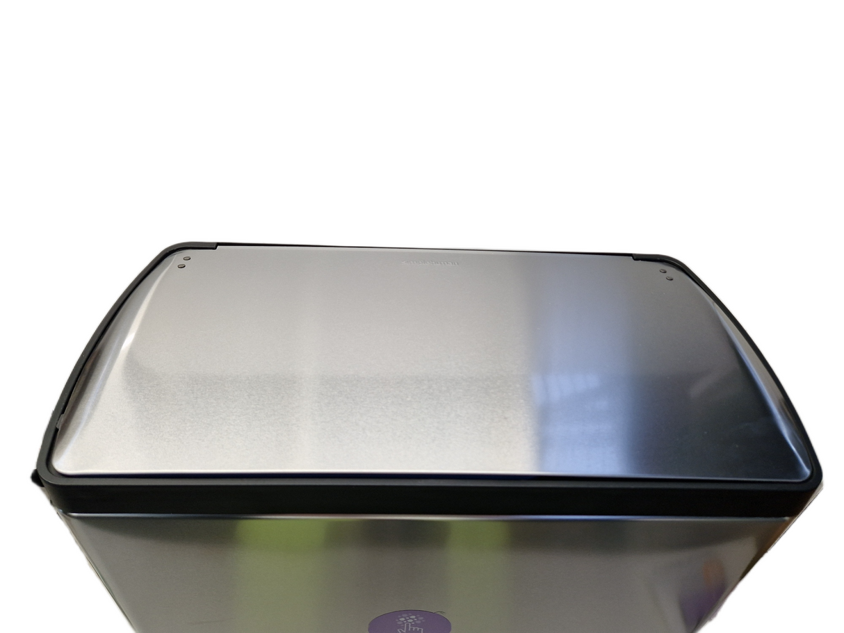 Simplehuman 46L Rectangular Kitchen Recycling Bin - Brushed Stainless Steel
