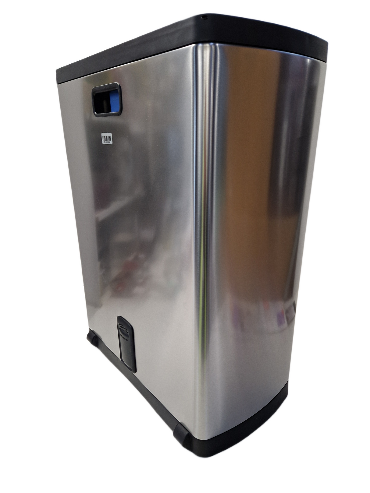 Simplehuman 46L Rectangular Kitchen Recycling Bin - Brushed Stainless Steel