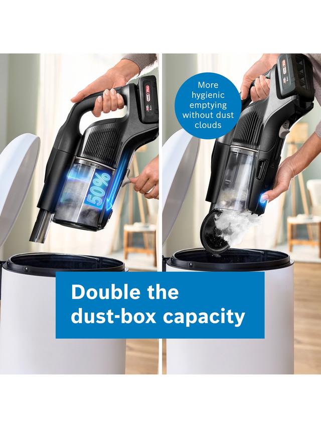 Bosch Unlimited 10 Cordless Vacuum Cleaner MicroClean Technology - Griege