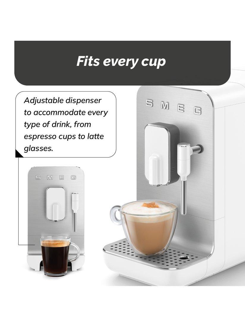 Smeg BCC12 Bean to Cup 19-Bar 1350W Automatic 1.4L Coffee Machine - White