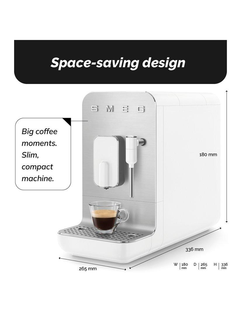 Smeg BCC12 Bean to Cup 19-Bar 1350W Automatic 1.4L Coffee Machine - White