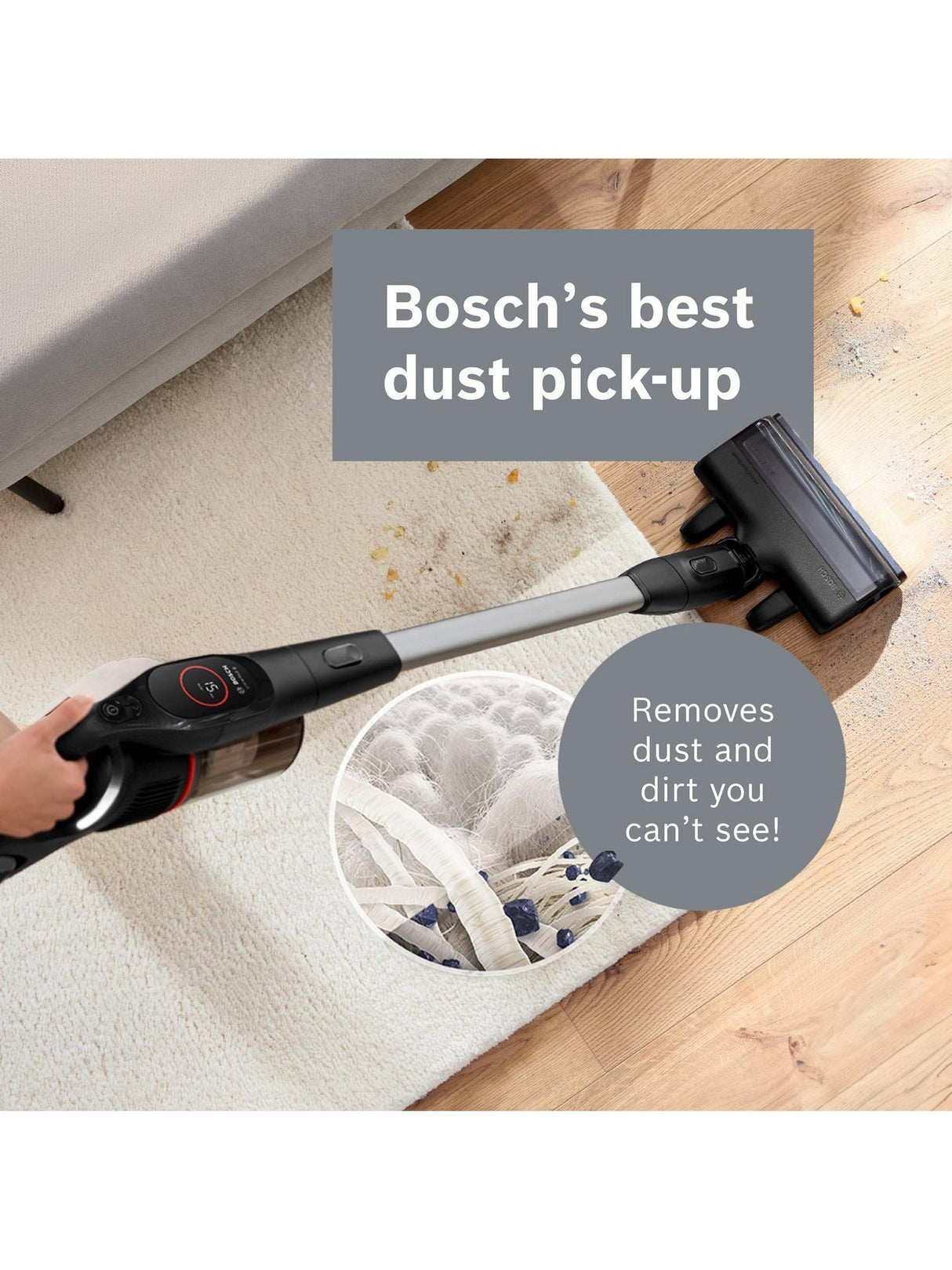Bosch Unlimited 9 Dual Battery Cordless MicroClean Vacuum Cleaner BCS932BGB