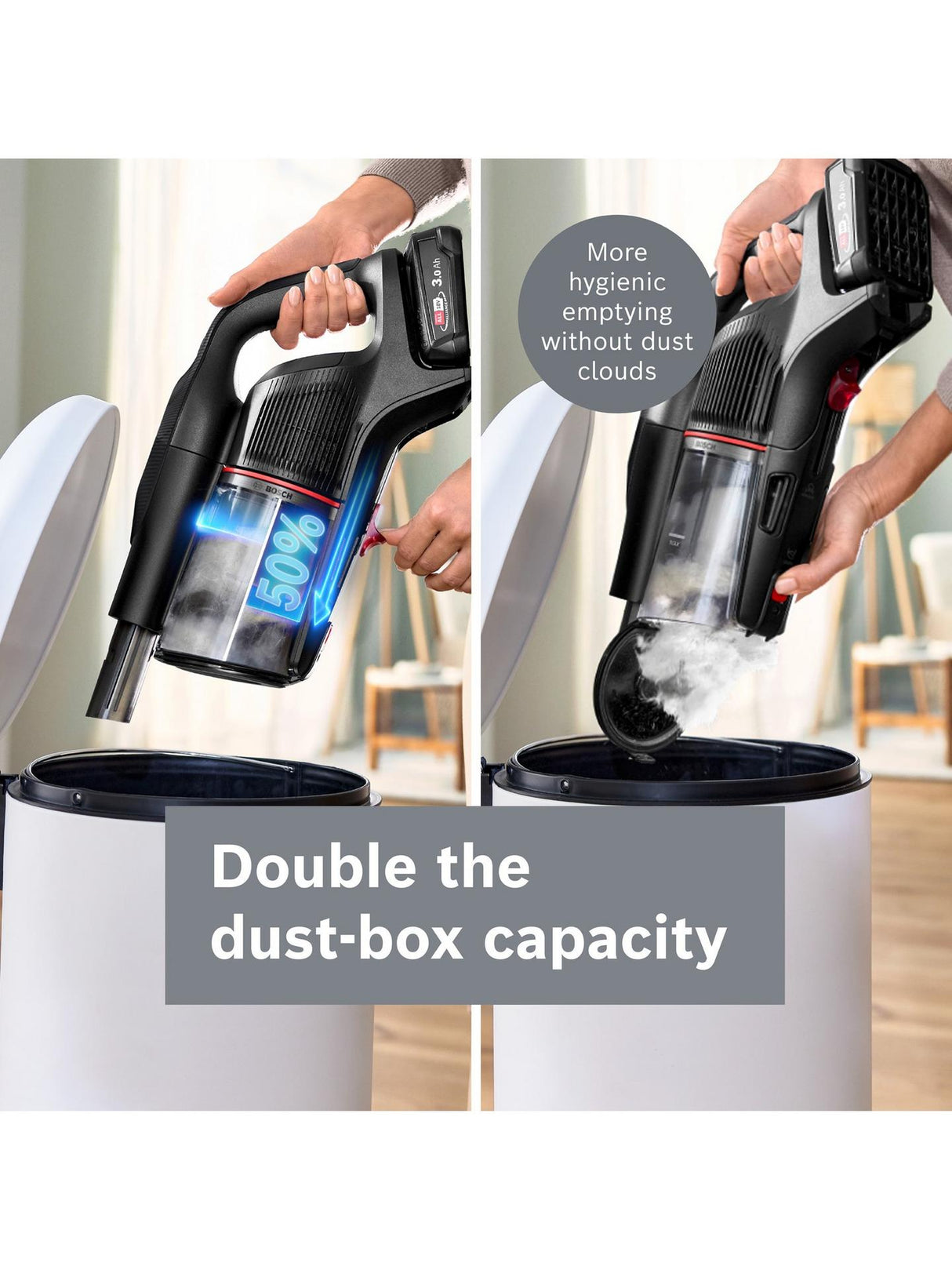 Bosch Unlimited 9 Dual Battery Cordless MicroClean Vacuum Cleaner BCS932BGB