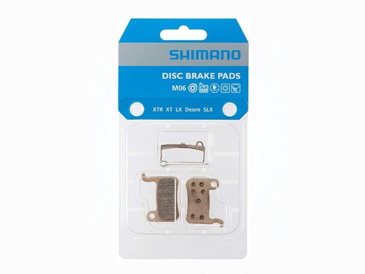 Shimano M06-MX Metallic Sintered Steel Back Disc Brake Pads - Pair - Silver