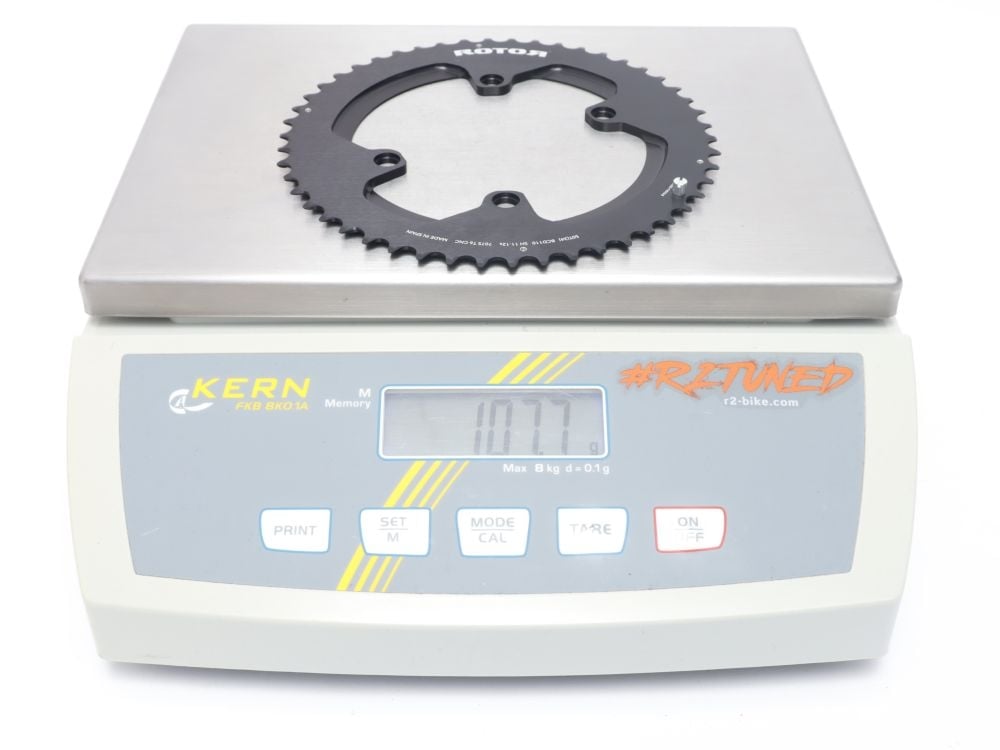 ROTOR Round Ring BCD110x4 55T Outer Shimano 11/12 Speed Chainring - Black