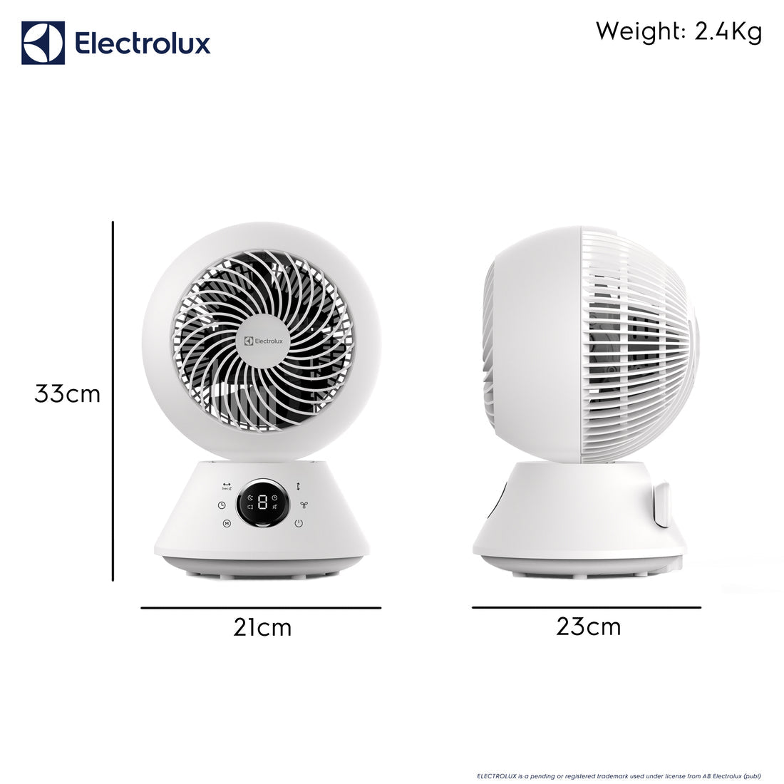 Electrolux Flowair COL1724TE 9-Speed Adjustable Air Circulator Fan - White