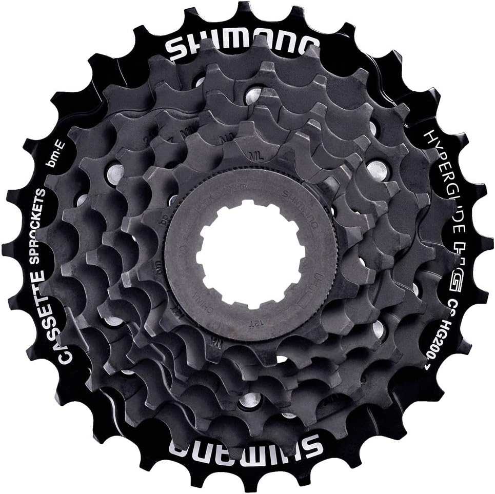 Shimano CS-HG200 7 Speed 12-28T HG Spline Cassette MTB Road Bike - Black