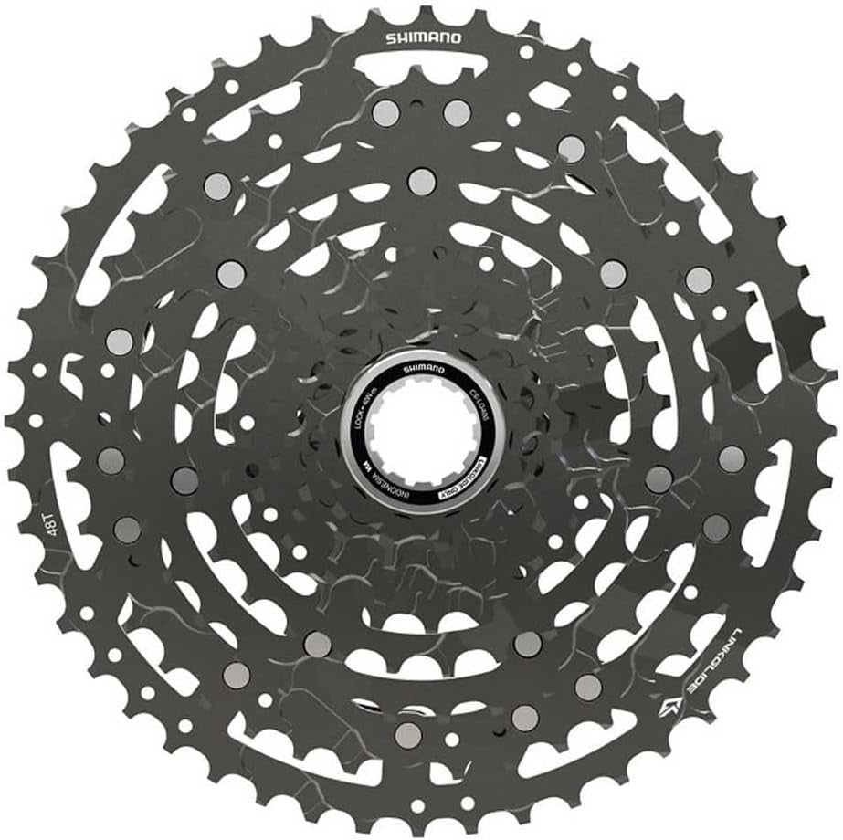 Shimano Spares CUES CS-LG400-10 11-48T 10-Speed Link Glide Cassette - Silver