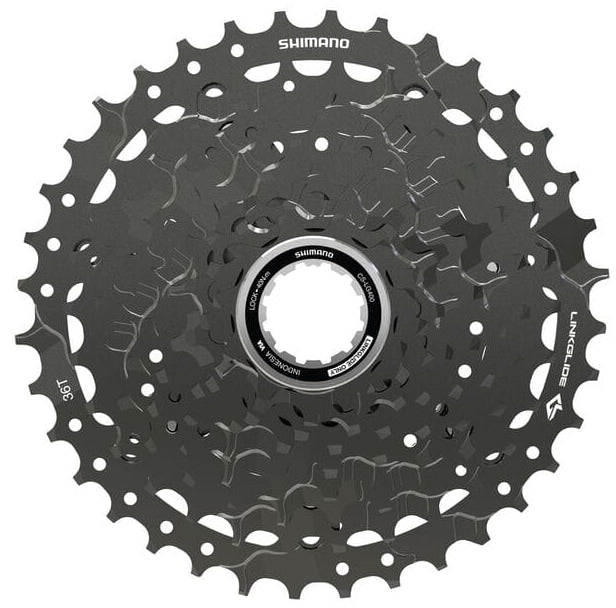 Shimano CS-LG400-9 CUES LinkGlide 9-Speed 11-41T Bicycle Cassette Black