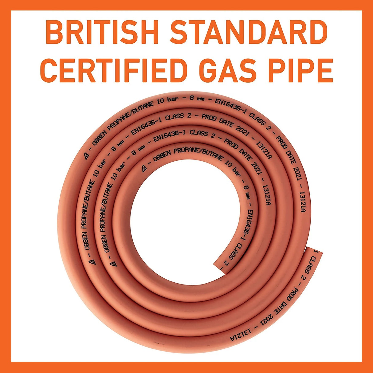 Clarke CT005-002-108-CLOR-01 PVC Universal Air Hose 6.3 x 11.5mm 100m Orange