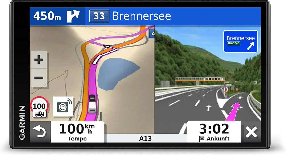 Garmin Camper 780 MT-S EU 6.95" GPS Car Traffic Sat Nav Full Europe - Black