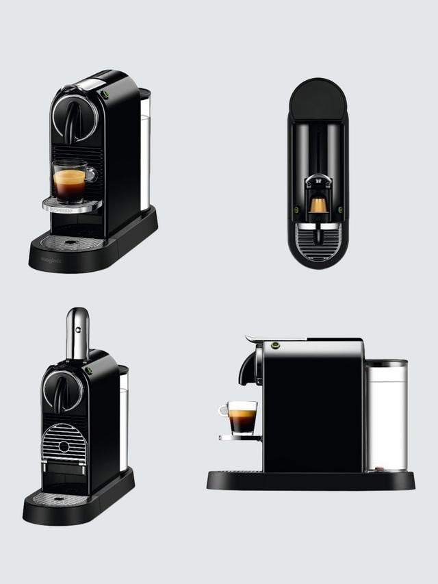 Nespresso CitiZ EN167.B 1L Coffee Capsule Pod Machine by De'Longhi - Black