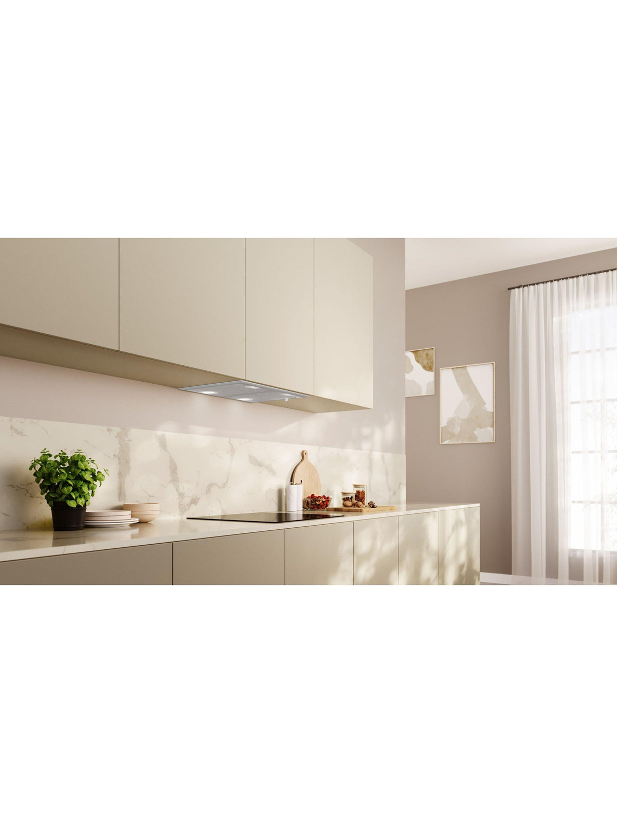 Neff N30 D5655X2GB 53cm LED Extractor 3-Speed Canopy Cooker Hood - Silver