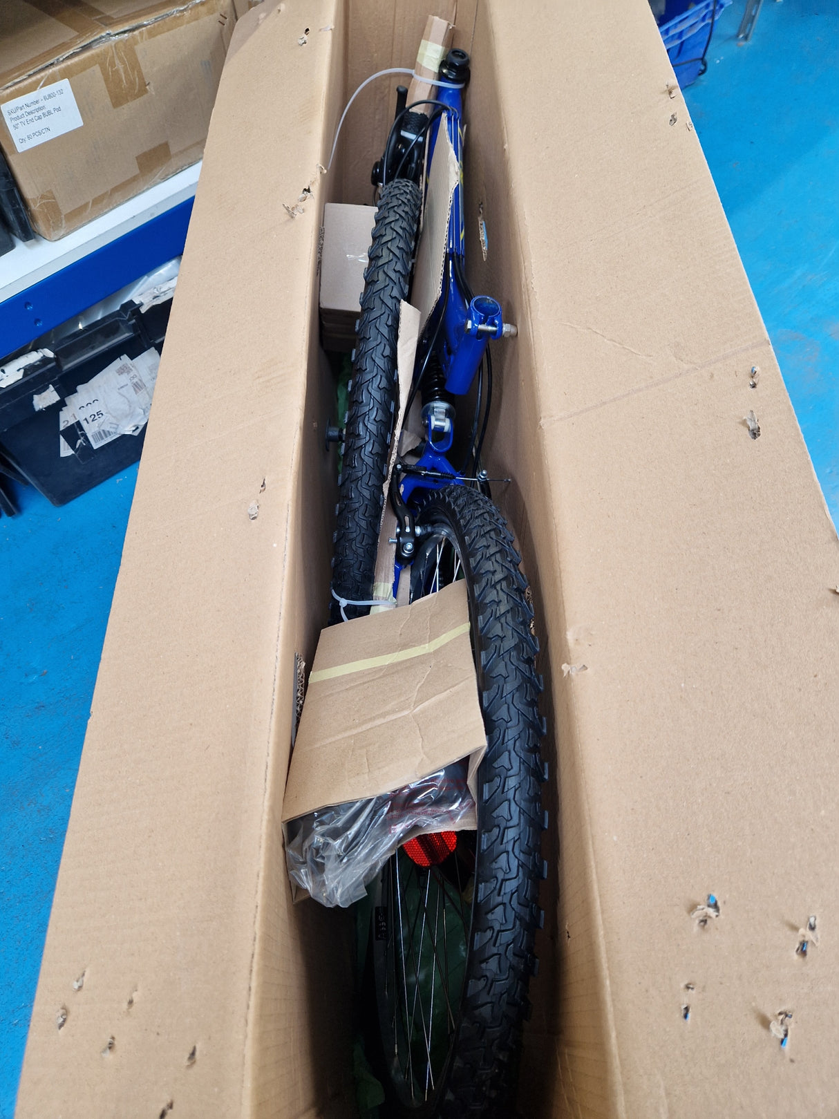 Indi FS 1 Mens MTB 18-Speed Full Suspension Mountain Bike - Blue Medium 18''