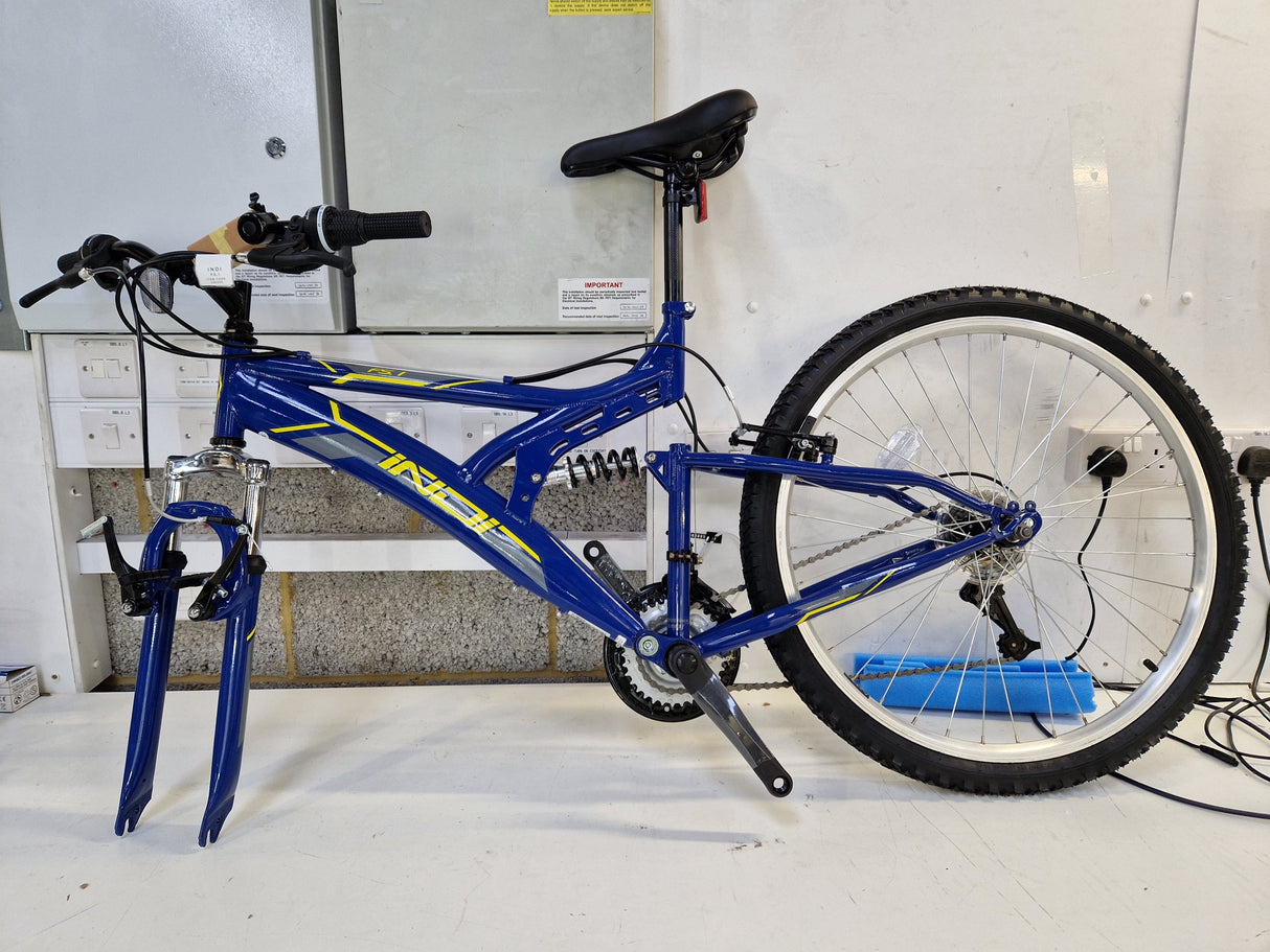 Indi FS 1 Men's MTB 18-Speed Mountain Bike 26" Wheels - Medium 18'' Blue