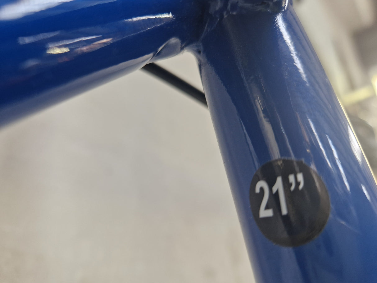 Apollo Transfer Men's 18 Gears V-Brake Alloy Hybrid Bike - 21" Large - Blue