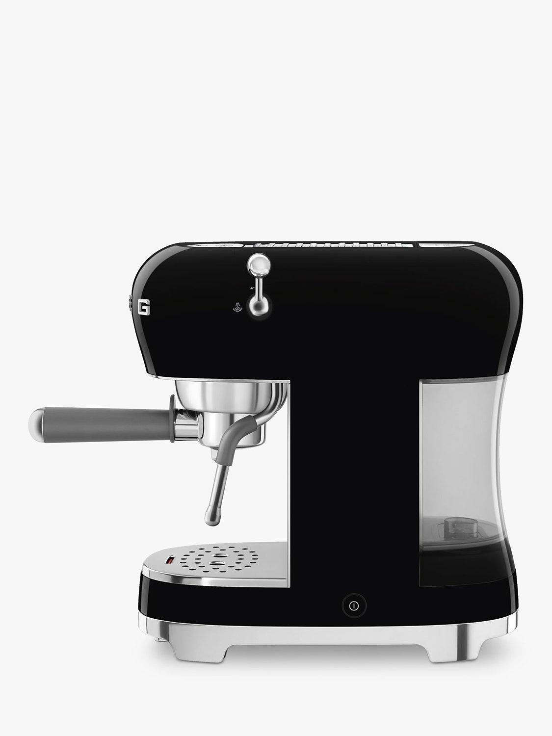 Smeg ECF02BLUK Ground Espresso Coffee Machine 1350W 15 Bar - Black/Grey