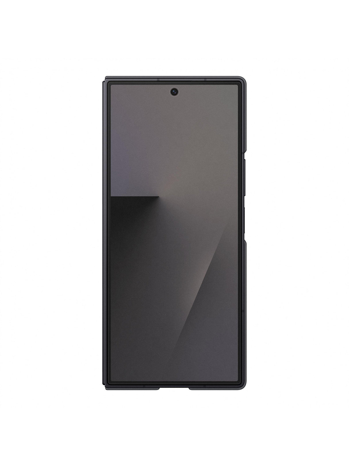 Samsung Silicone and Soft Grip Case with Stand for Galaxy Z Fold7 - Black